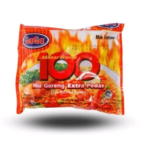 

Mie 100 goreng extra Pedas