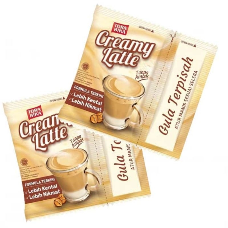 

torabika creamy latte renteng isi 10 sachet