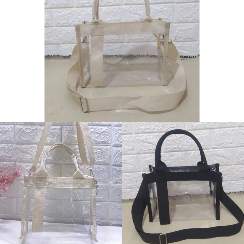TAS SELEMPANG MIKA PVC Resleting