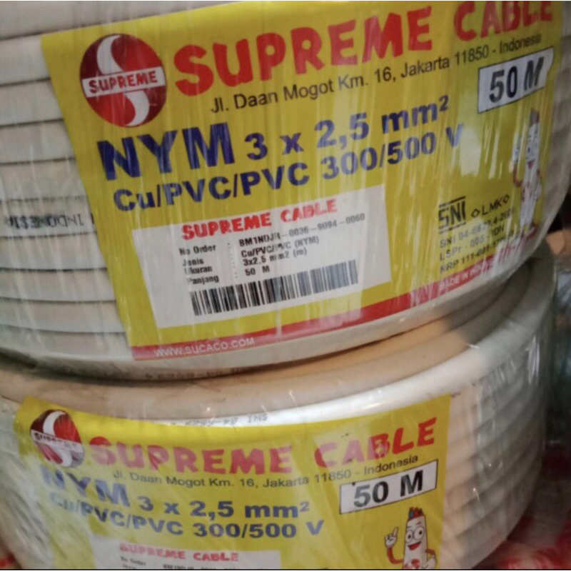 Kabel NYM 3x2,5/ 3x2.5 SUPREME 50mtr