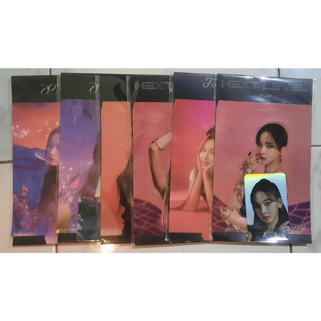 HOLOGRAM LENTICULAR BLACK MAMBA AESPA KARINA GISELLE WINTER (SEALED)