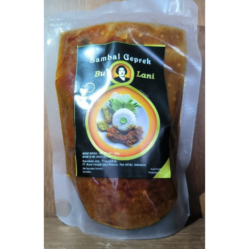 

SAMBEL GEPREK BU LANI POUCH 250GR