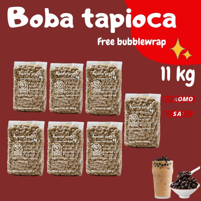 

Boba tapioka /Tapioka pearl 11 Kg enak dan kenyal murah banget