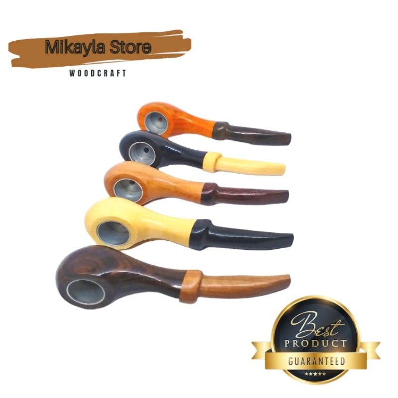 Once kayu Motif Cangklong panjang 12,5cm unik