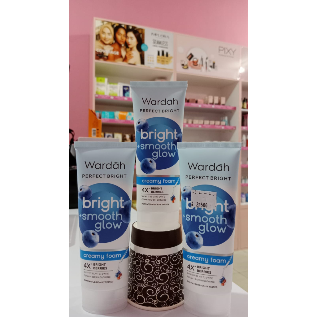 WARDAH PERPECT BRIGHT CREAMY FOAM SMOOTH & GLOW 100ML