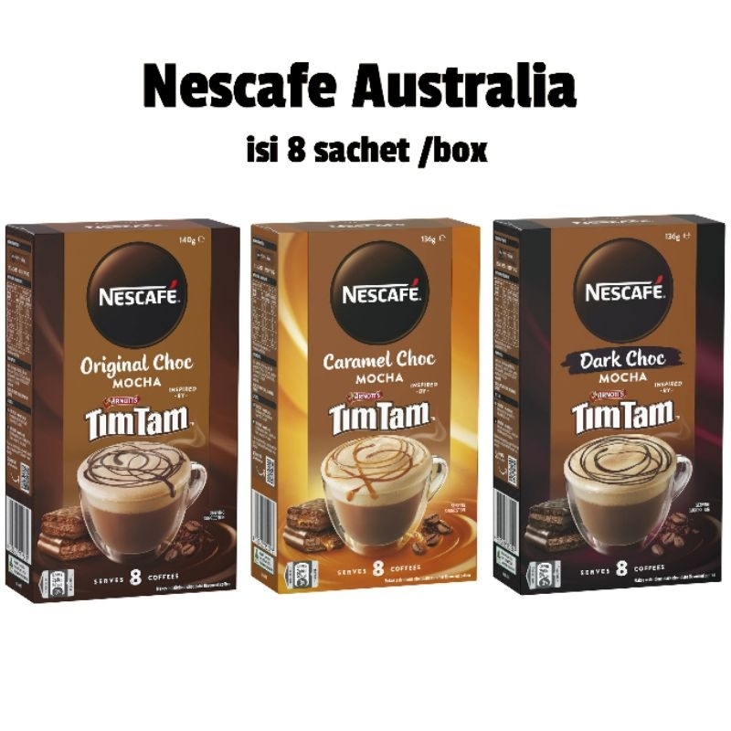 

Nescafe Chocolate Timtam Drink isi 8 sachet/BOX/Nescafe Coffee Instant Australia