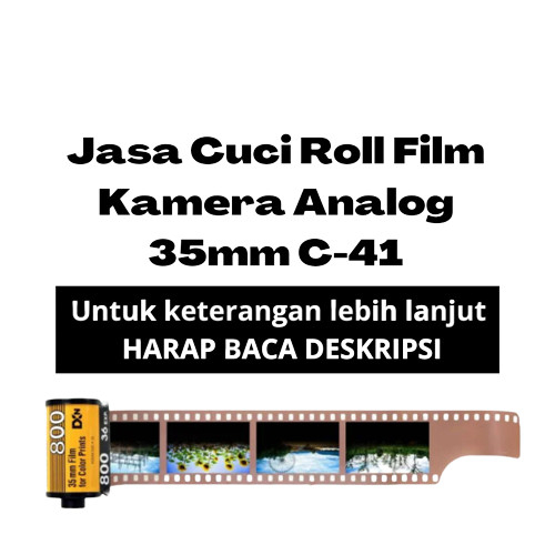 Develop & Scan Roll Film ( Cuci Roll Film ) Kamera Analog 35 / 120mm C-41