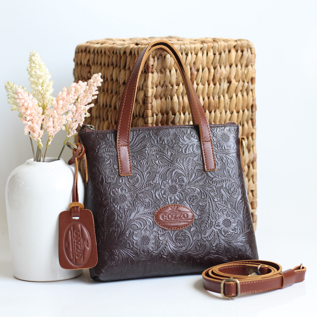 TAS KULIT ASLI SLEMPANG MODEL MINI RACHEL KULIT SAPI MOTIF BATIK KOMBINASI WARNA / FREE GRAVIR NAMA