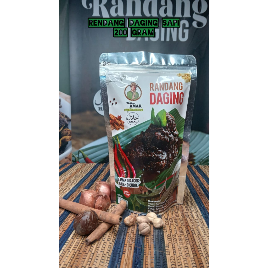 

RENDANG DAGING SAPI ASLI BUKITTINGGI 200gr