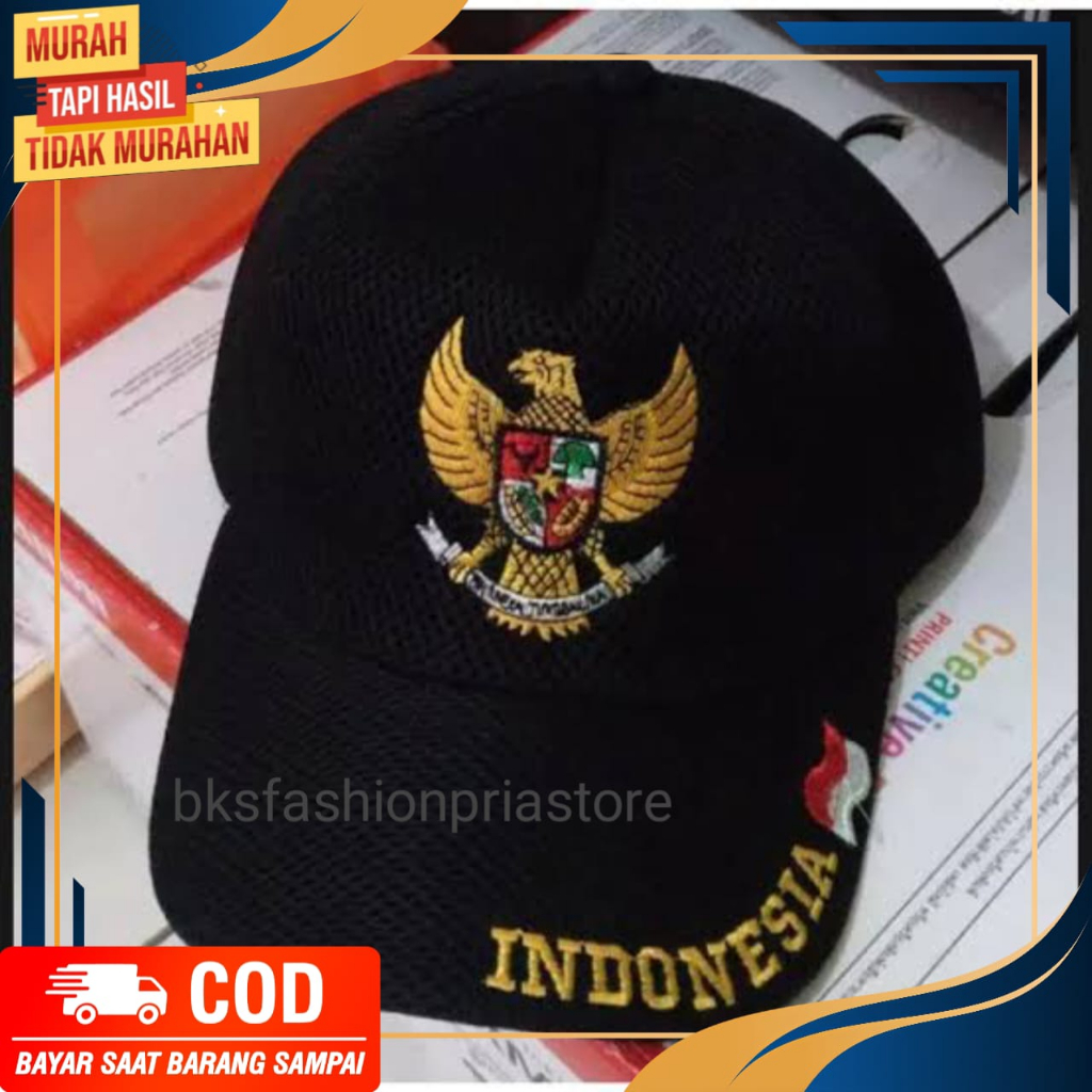 TOPI PRIA GARUDA INDONESIA / TOPI JARING GARUDA INDONESIA / TOPI JALA LOGO