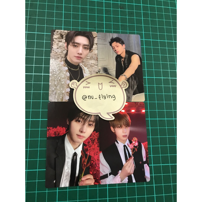 Photocard enhypen dark blood album reguler engene weverse version selfie selca konsep message card