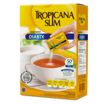 

TROPICANA SLIM Classic,Stevia,Diabtx SWEETENER. Pengganti Gula-50 Sach