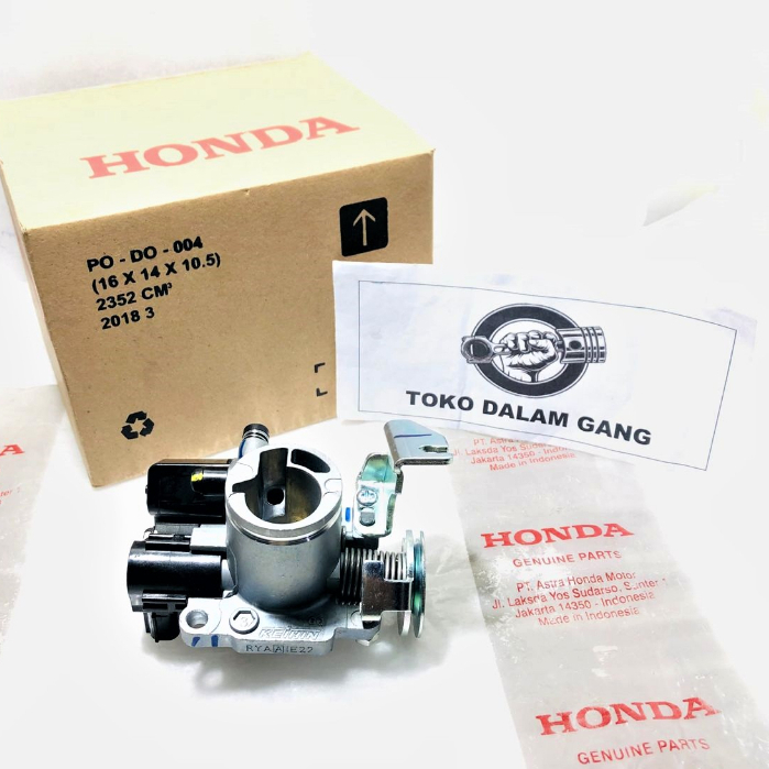 TROTLE BODY THROTTLE BODY BEAT FI SCOOPY FI VARIO 110 FI SPACY FI TAHUN 2012 SAMPAI 2014 ORI