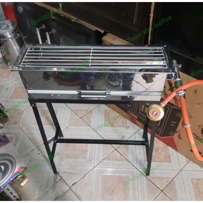 Bakaran sate /panggangan gas stainless /bakaran gas