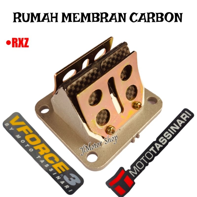 RUMAH MEMBRAN ASSY RXZ RXS KARBON CARBON - RUMAH + LIDAH MEMBRAN KARBON CARBON VFORCE RXZ RXS