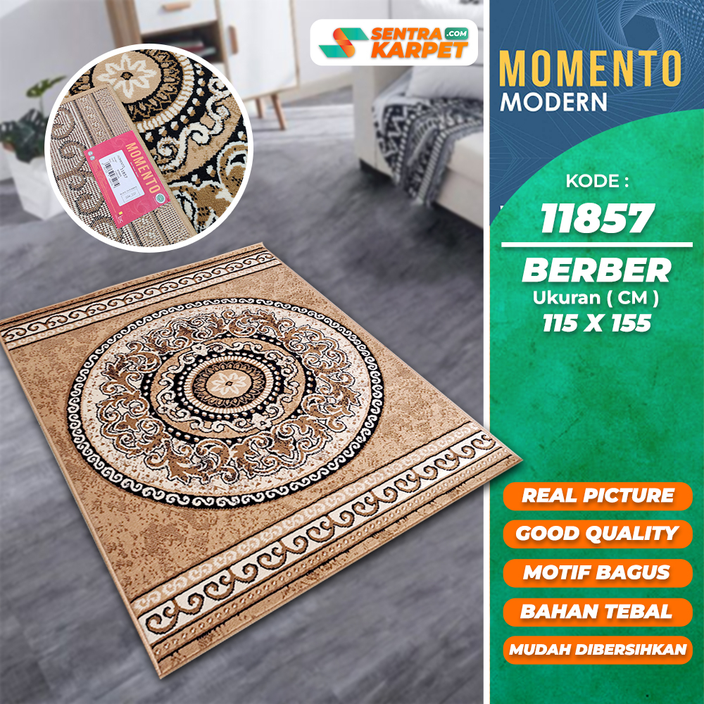 Karpet Rumah Permadani Momento & Shafira Ukuran 115 x 155 - Pusat Grosir Karpet Sentra Karpet