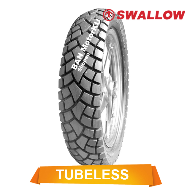 Swallow / Deli Tire Street Enduro SB 117 ( Sb117 ) ukuran 130/70-12 Ban Motor Tubeless Semi Trail Ve