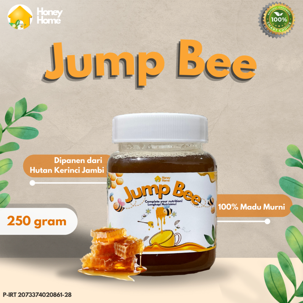 

Honey Home Jump Bee Madu Murni dari Hutan Kerinci Jambi 250 gram