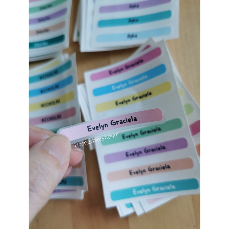 

printed sticker frost mix colors