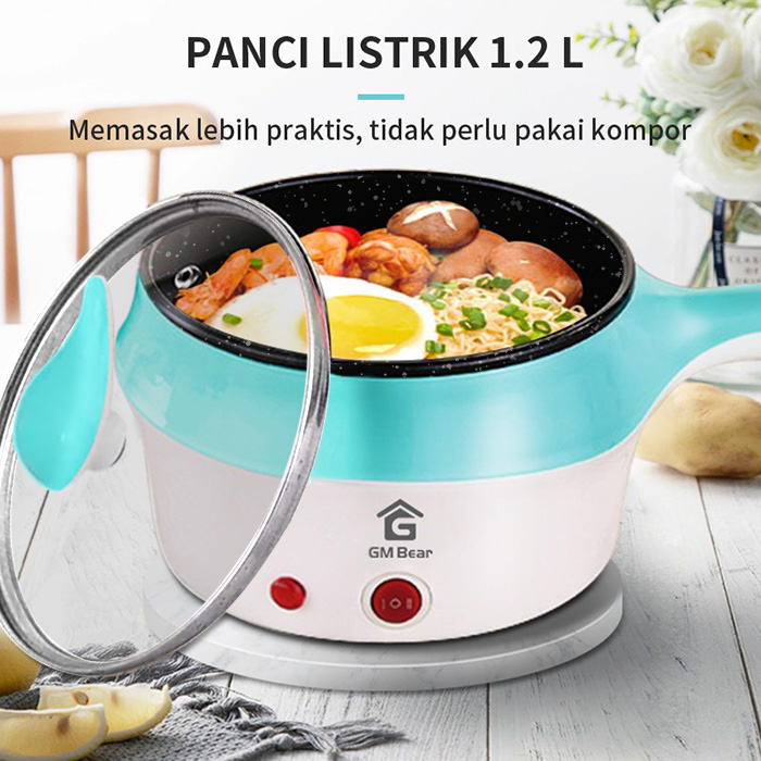 GM Bear Panci Listrik Serbaguna 1.2L P0259 - Electric Cooking Pot Image 5