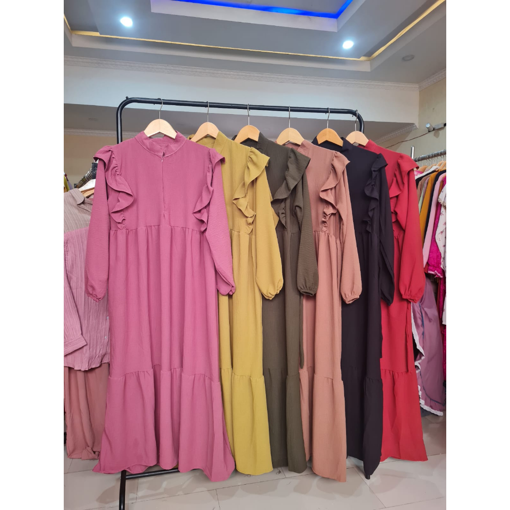 MIDI DRESS CRINKLE PREMIUM DINA