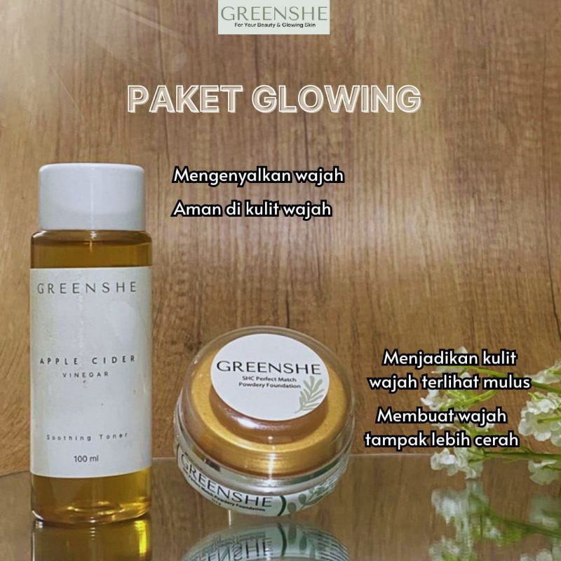 PAKET GLOWING GREENSHE