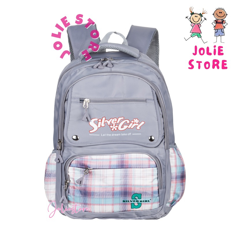 Tas Ransel Sekolah Perempuan Silver Girl 72614F