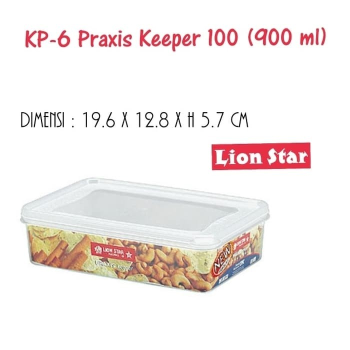 paxis keeper 100 lion star 900ml kp-6 tempat ikan / box sayur tempat penyimpanan makanan