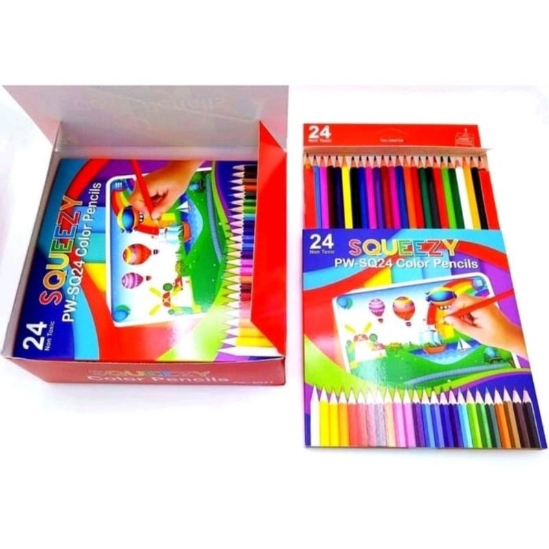 

Pensil Warna Squezzy 24 Colour Color Pencil Squezzy (1 Set)