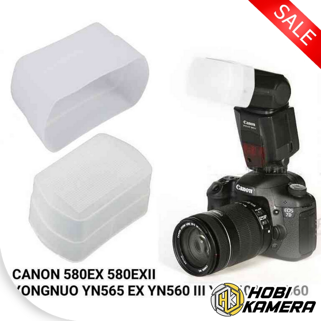 Flash Diffuser Omi Bounce untuk berbagai macam flash eksternal