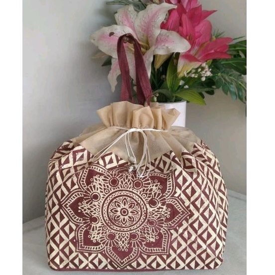 

tas hajatan motif Uk. box nasi 22x22