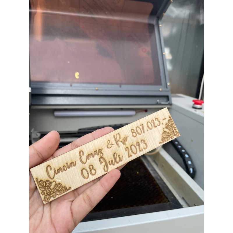 custom grafir nominal tanggal kotak ukir chipboard mahar seserahan scrabbook diy ukiran tanggal nomi