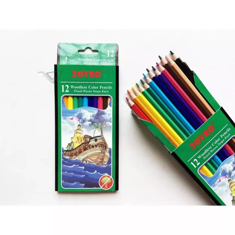 

[CUTIE BABY] Pensil Warna Isi 12 Joyko Panjang