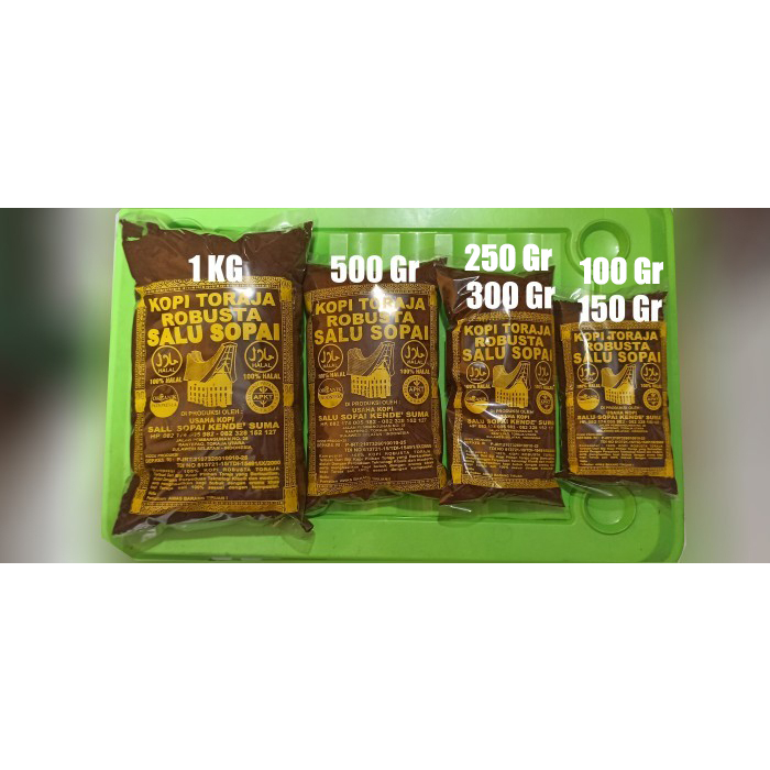 

KOPI ROBUSTA TORAJA SALU SOPAI 250 GRAM