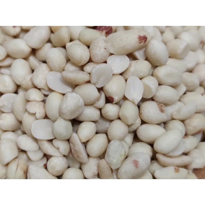 100% ORIGINAL kacang tanah kupas mentah 500 gr | kacang tanah mentah | / harga kacang tanah mentah  