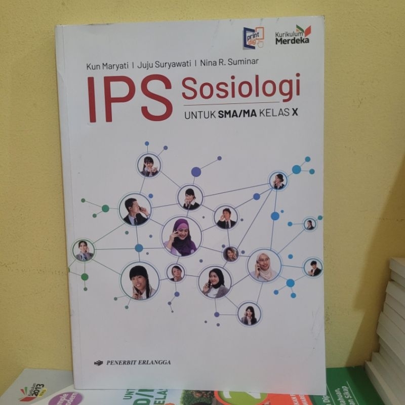 BUKU BEKAS IPS SOSIOLOGI KELAS 1 SMA ERLANGGA KURIKULUM MERDEKA