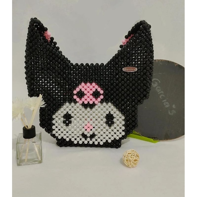 Kuromi beads bag / tas mutiara kuromi