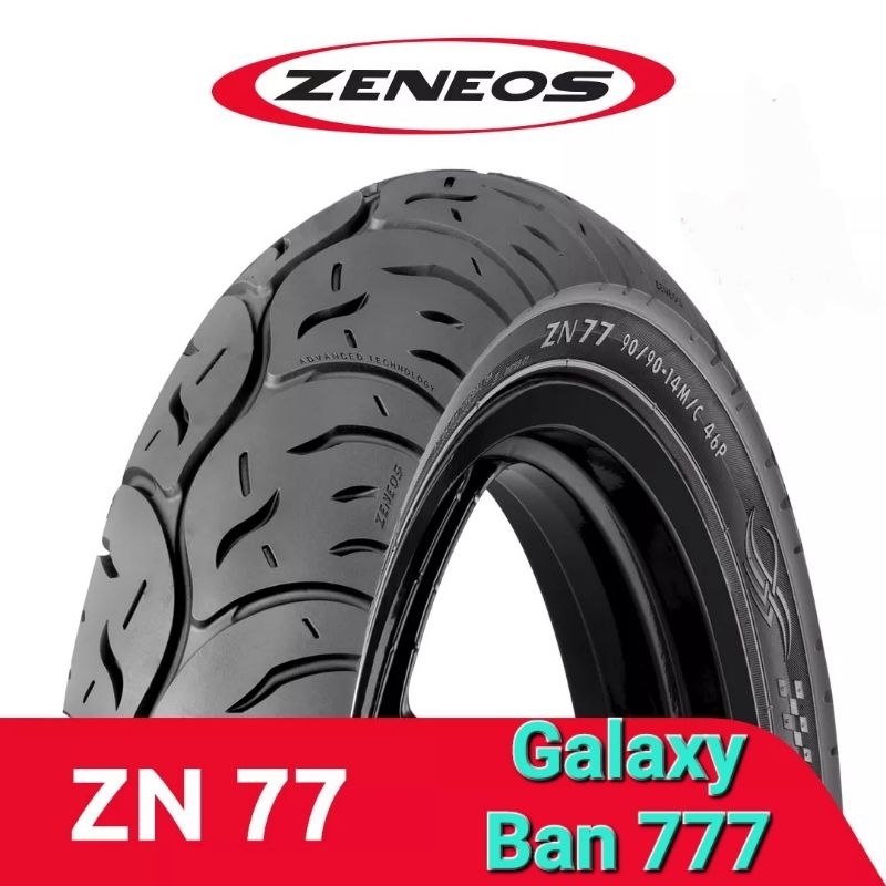 Ban Motor Zeneos 80/90-14 ZN77 (Tubeless) ( ZN 77 ) Ban Depan Motor Matic Beat Genio