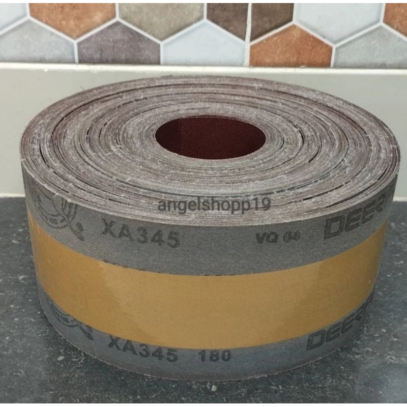 Amplas Roll DEERFOS No 180 Kain kaku 10cm