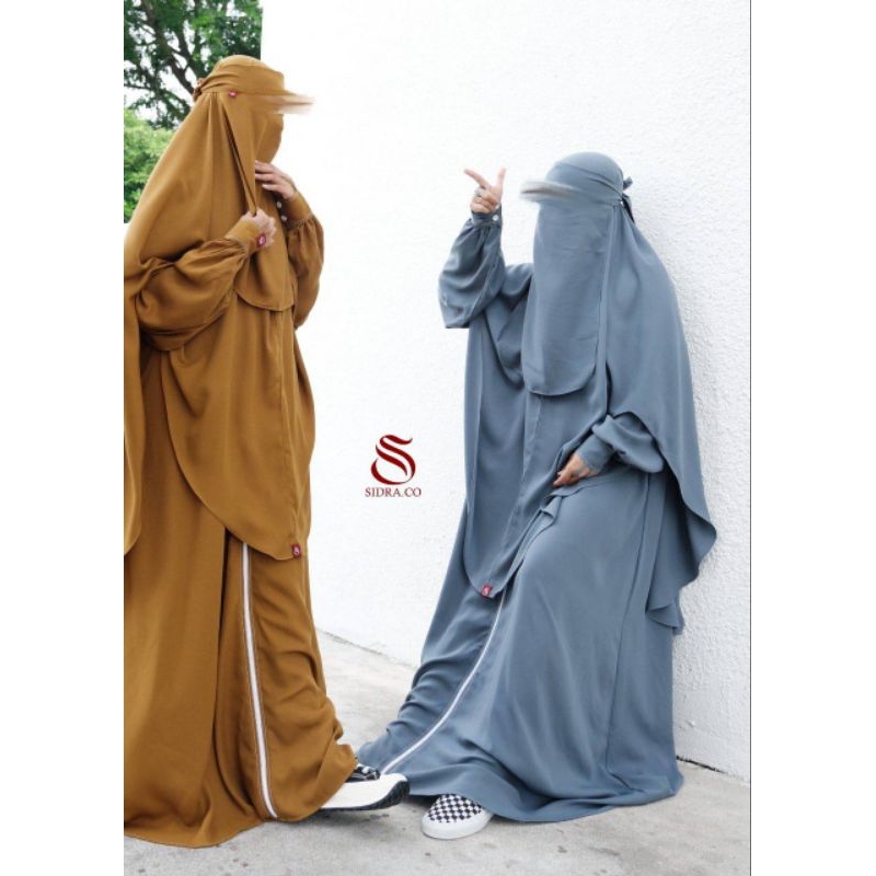 GAMIS ABAYA SET PREMIUM NSB BY SIDRA | Galery Aisyah BISA COD