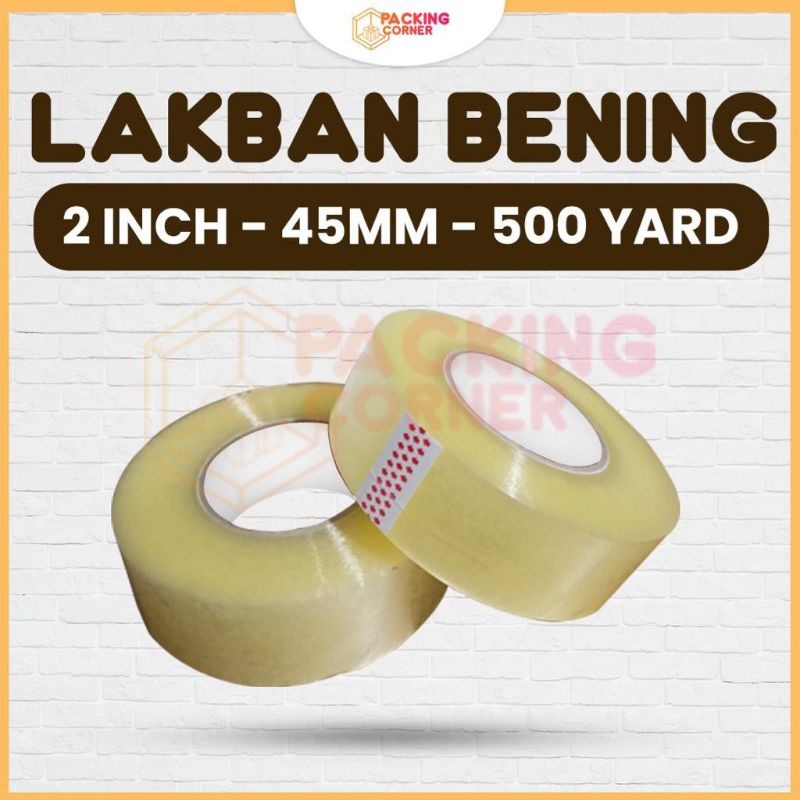 

Lakban 500 yard atau 300 X 45MM meter Bening dan Coklat SNS Berkualitas