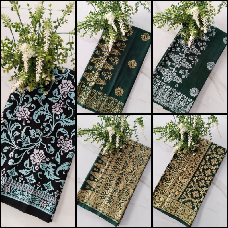 KAIN BATIK PRADA WARNA HIJAU BOTOL BATIK PREMIUM PRADA