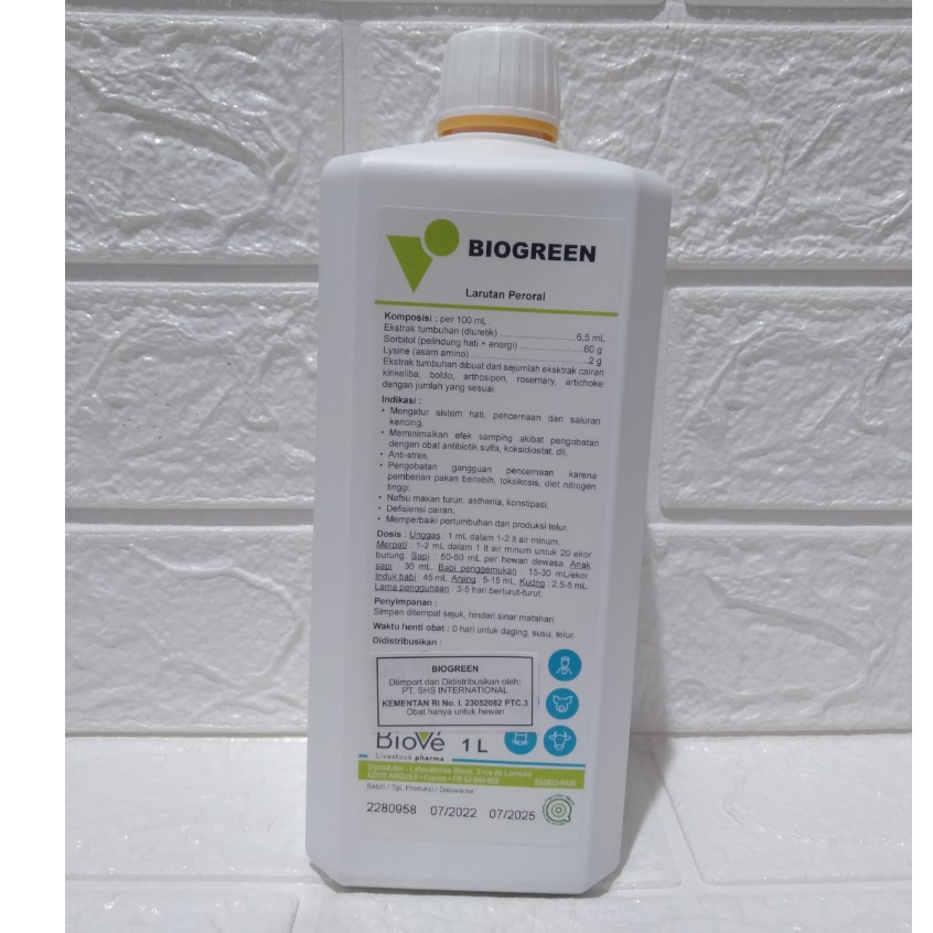 Suplement Hewan BIOGREEN SHS 1 Liter