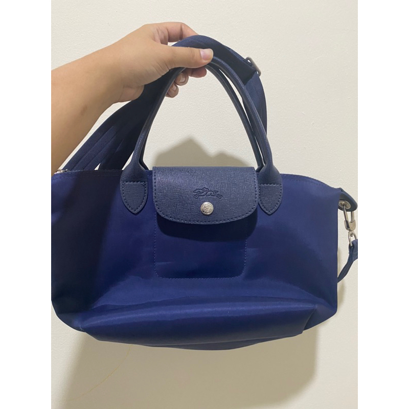 Preloved longchamp neo navy