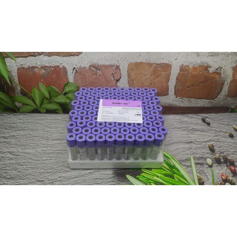 Tabung EDTA K2 3 ml glass