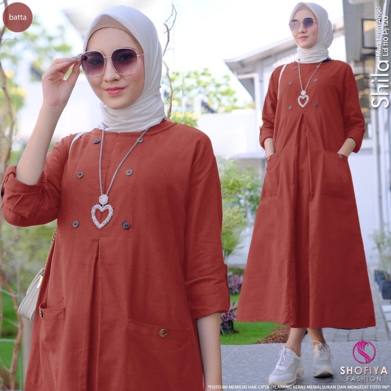 GAMIS SHILA MIDI DRESS ORIGINAL SHOFIYA SFS