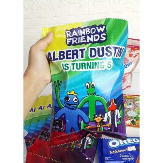 snack bag small rainbow friends / giant snack rainbow friends / snack pouch rainbow friends