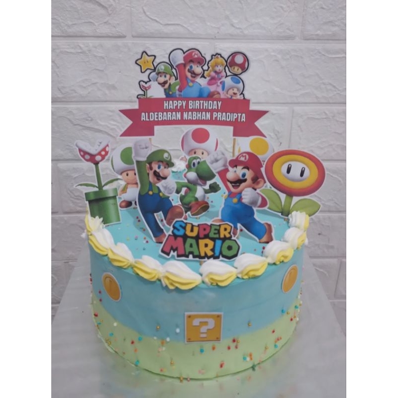 

kue ulang tahun super mario