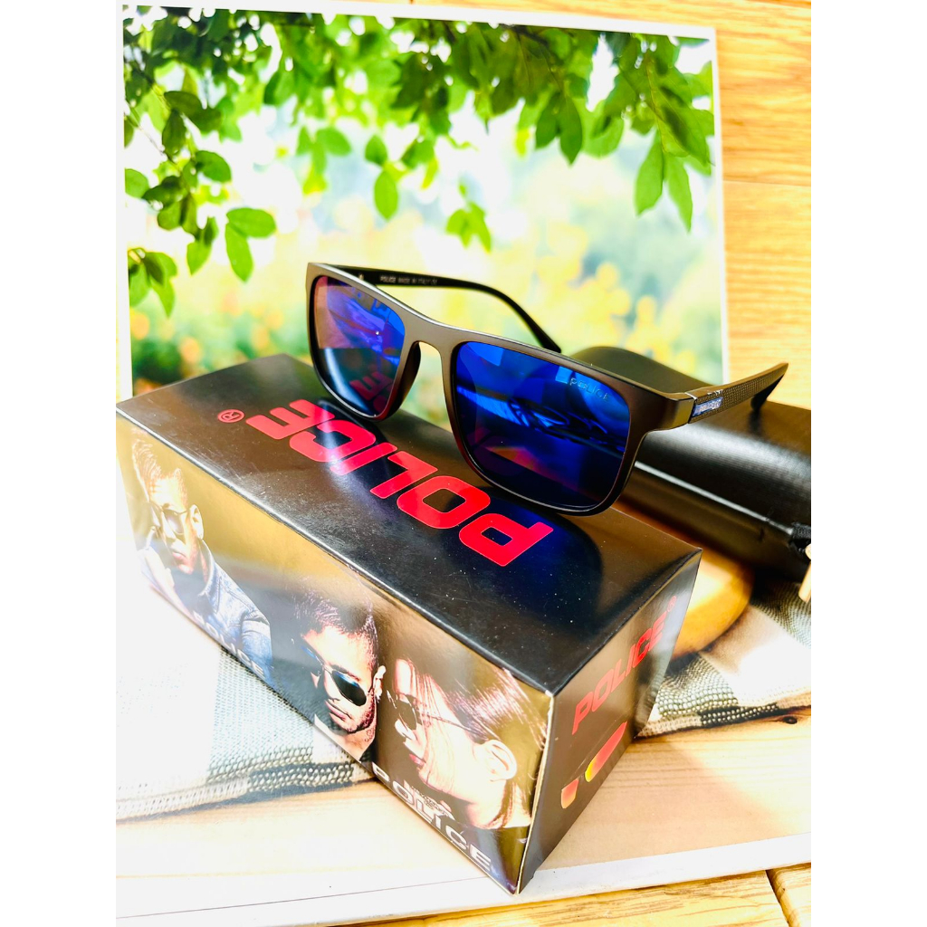 NEW KACAMATA PRIA POLICE POLARIZED+ANTIRADIASI LENS BLUE LOGO BLUE AUTHENTIC SERIES FULLSET