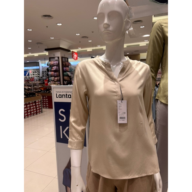 kemeja rayon kerah v suko size s-xl terbaru matahari dept.store